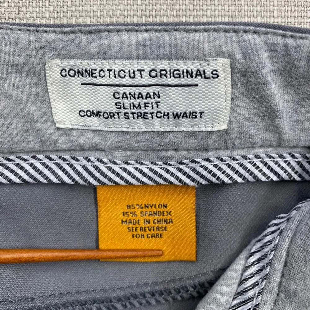 Tailor Vintage Canaan Slim Fit Comfort Stretch Shorts Mens 32 Gray Golf Casual